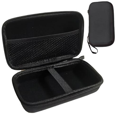 JLXINMET Harte Tragetasche, kompatibel mit Garmin Xero C1 Pro Chronograph, USB-Kabel, EVA, stoßfest, Outdoor-Reisetasche, Aufbewahrungstasche, Organizer, Tasche, Schutzhülle (schwarz)