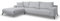 VENASI MÖBEL Ecksofa ohne Schlaffunktion Links/Rechts Sofa L-Form Eckcouch Couchgarnitur Couch Cordstoff (Hellgrau, Links)
