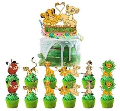 König der Löwen Party Deko mit Garde der Löwen - Kindergeburtstag Kuchen und Torten Dekorationen - Lion Guard