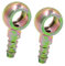 TUCKBOLD Car 1/4 6mm ID Hose Barb 12mm Banjo Fitting Fuel Line Adapter 2pcs Automotive Parts