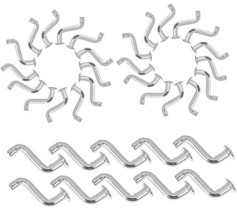 OSOLADY 50 Stück Sicherheitsclip Palettenregal J-bolzen aus Eisen mit Gebogenem Sicherungsstift und Flachkopf Nieten für Lager und Supermärkte