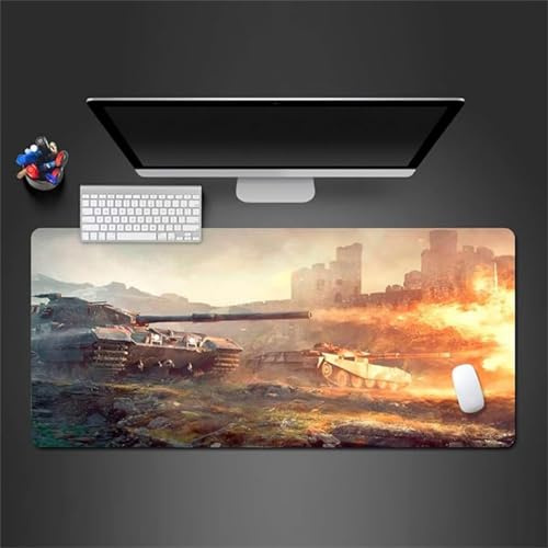 Tapis de Souris,Réservoir Tapis de Souris Gaming XXL 1000x500x2 mm Grand Tapis de Bureau,Base en Caoutchouc Antidérapante,Tapis de Clavier d'ordinateur pour Gamer, Ordinateur, PC