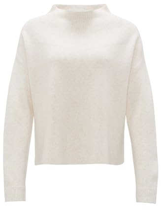 OPUS Damen Pullover | Feinstrickpullover PASIKA Regular aus weichem Woll Mix Soft Cream, 40