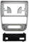 Marco de Radio para Peugeot 406 1995-2005 Panel Dash Kit Facia Console Audio Bezel GPS 9 Inch Car Radio Fascia Frame(Marco Plateado)