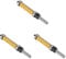3 Pcs Flush Trim Router Bits Top and Bottom Bearings Cemented Carbide Woodworking Router Bit with Top and Bottom Bearing 1‑1/ 2inch H * 1/4inch Shank