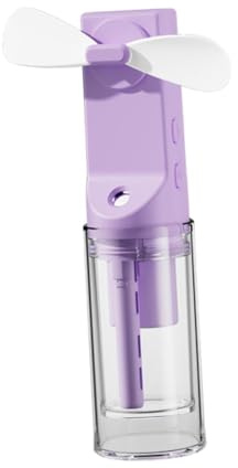 XLWLLNJ Compact Misting Fan, Personal Mister with Water Storage for Camping, Purple