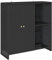 vidaXL Beistellschrank Schwarz 100x36x102 cm Rattan