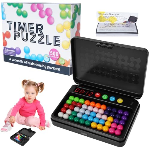 Puzzle IQ, Giochi di Logica 2D 3D con 500 Sfide, Gioco di Intelligenza per Bambini e Adulti, Giochi di Pensiero per Promuovere Logica e Creatività, Regalo per Bambini