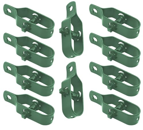 CEEYSEE 10 Stück Drahtspanner verzinkt Zaunspanner Drahtzaun Spanner Maschendrahtzaun Spanndraht für Garten Spanndraht Wildzaun Weidezaun Forstzaun Knotengeflechtzaun Seil Einstellen(Grüner/XZQ-LS)