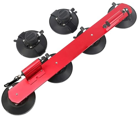 aqxreight Support de Toit à Ventouse pour Vélo pour Toit de Voiture, Support de Porte-Vélo en Alliage d'Aluminium à Dégagement Rapide pour 2 Vélos de Fixation de Voiture, Aide Le à Aspirer (pour 2