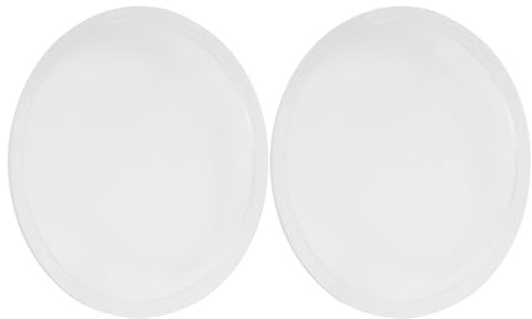 NIYANGLE Moderne Runde Acryl Staubschutzhülle für Kronleuchter und Hängelampen Abnehmbare Lampen Abdeckkappe 2 Stück für Essbereiche und Hotels
