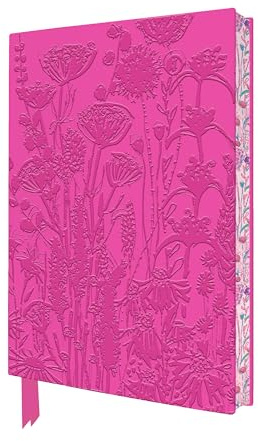 Exquisit Premium Notizbuch DIN A5: Lucy Innes Williams, Pinkfarbenes Gartenhaus: Unser hochwertiges, liniertes Blankbook mit Softcovereinband aus ... künstlerisch gestaltetem Buchschnitt