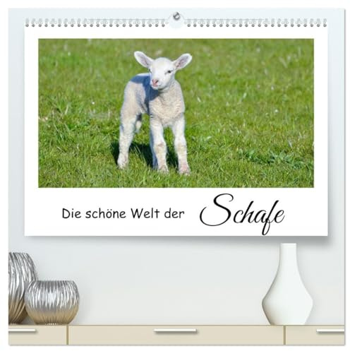 Die schöne Welt der Schafe (hochwertiger Premium Wandkalender 2026 DIN A2 quer), Kunstdruck in Hochglanz: Schafe und Lämmer auf der Weide. (CALVENDO Tiere)