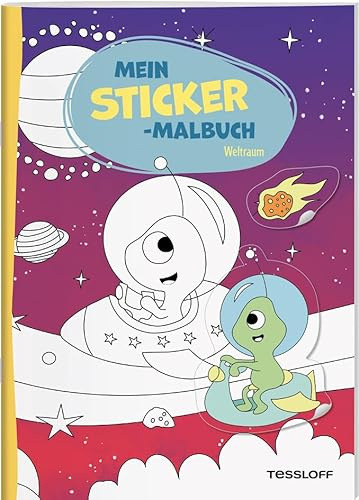 Mein Sticker-Malbuch. Weltraum: Mit 25 passgenauen Stickern (Malbücher und -blöcke)