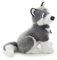 Trudi 22273 Klassik Plüschhund Husky Marcus ca. 34 cm, Größe L, hochwertiges Stofftier mit weichen Materialien, Plüschtier mit realistischen Details, waschbar, Kuscheltier für Kinder, Grau / Weiß, ca. 21 x 34 x 31 cm
