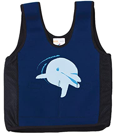 Fun and Function -Weighted Compression Vest for Toddlers with Sensory Needs - Calming Toddlers Weighted Compression Vest - Dolphin Small