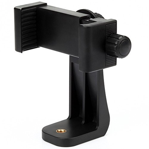 Porta Cellulare Universale con Pinza Regolabile per Treppiedi Treppiede Bastone Selfie Monopiede, Adattatore di Smartphone Universale Supporto Cellulare Rotazione di 360 gradi per Fotografia