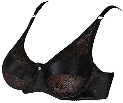 Kitchnexus Soutien-gorge Spécial Pratique Pour Des Faux Seins de Mastectomie Cosplay Déguisement, Noir, 38/85