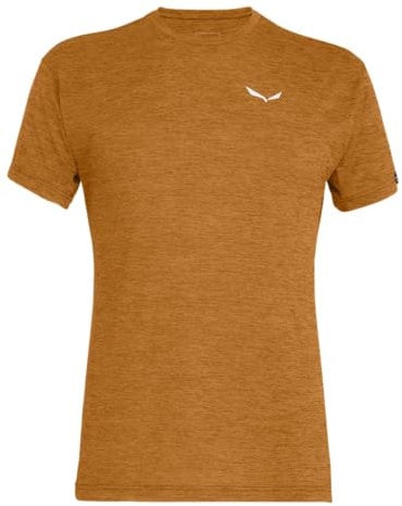 SALEWA Puez Melange Dry'Ton T-Shirt Uomo, Marrone (Golden Brown Melange), XL