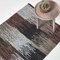 Homescapes Teppich aus 100% recyceltem Leder, Cutshuttle-Lederteppich 150 x 240 cm, schwarz-braun-grau