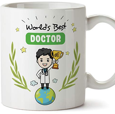 Mugffins Doctor Original Mug Cup World's Best Doctor - 11 oz Ceramic