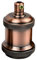 LEDSone E27 Vintage-Glühbirnenfassung, Keramik-Lampenfassung, Edison-Gewinde, Glühbirnenfassungsadapter, ideal für Vintage-Edison-Glühbirnen, antikes Metall (Antikes Kupfer)