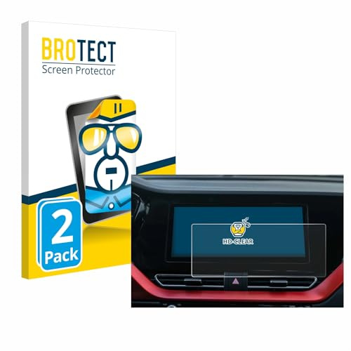 BROTECT (2 Stück Schutzfolie für Kia E-Niro 2020 Infotainment System Displayschutz Folie Made in Germany, Ultra-Klar