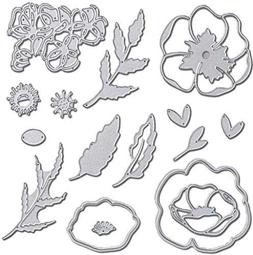 ECMQS Blume Stanzschablone, Scrapbooking Prägeschablonen Stanzformen Schablonen Für Scrapbooking, Fotopapier, Karten, Handwerk Prägen DIY Herstellung