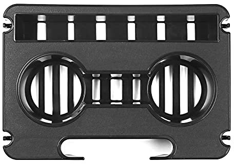 Evron Zero Gravity Chair Tray,Cup Holder for Zero Gravity Lounge Chair,Bag Hanging Design Recliners Cup Holder Tray Clip On Chair Table/Tray for Carrying iPhone/ iPad/Thermos Cup/Books Black (1)