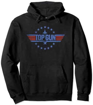 Top Gun Klassisches Sterne Kreis Logo Pullover Hoodie