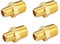 4 Pcs Messing-Rohrverschraubungen, Sechskantbuchsen mit Reduziertem Durchmesser 1/4 BSP Außengewinde x 1/8 BSP Außengewinde Rohrverschraubungen, Industrietauglich