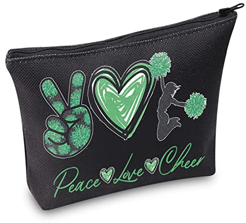 WZMPA Cheerleading Kosmetiktasche Cheer Team Geschenk Peace Love Cheer Makeup Zipper Pouch Bag Cheerleader Merchandise, Peace Cheer