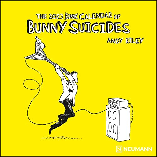 Bunny Suicides 2023 - Wand-Kalender - Mini-Broschürenkalender - 17,5x17,5 - 17,5x35 geöffnet - Cartoon (MINI GRID CALENDAR)