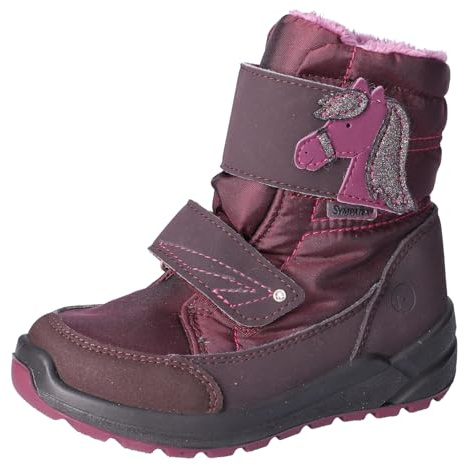 RICOSTA Mädchen Winterstiefel GAREI, Kinder Boots, Weite: Mittel, lose Einlage, Sympatex, waschbar, Outdoor-Kinderschuhe, brombeer (380), 26 EU