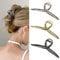 Grande clip per capelli in metallo grande forcina per capelli donna farfalla 5,3 ′ forcina per capelli in metallo di grandi dimensioni adatta per capelli lunghi e spessi 3 (argento, oro, nero)