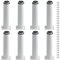 XINMEIWEN Lot de 8 pieds de meubles réglables en métal de 18 à 30,5 cm, pieds d'armoire, cadre de lit central robuste avec 16 vis pour table, lit, canapé (blanc)