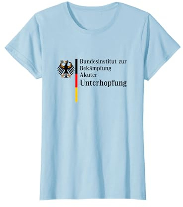 zeitzone4design Lustig Bundesinstitut zur Bekämpfung akuter Unterhopfung Grau Klein T-Shirt