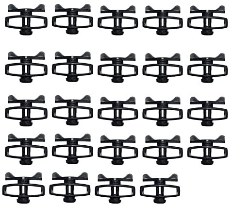 Tendeur de fil électronique en plastique pour bétail, clôture électrique portable, serre-ruban pour accessoires agricoles, 24 pièces