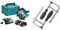 Makita DHS660RTJ Akku-Handkreissäge 57 mm 18 V 5,0 Ah, 2 Akkus + Ladegerät im MAKPAC Bunt & 194385-5 Schraubzwinge 1 Paar (2 Stück), Silber, 5 x 160 mm