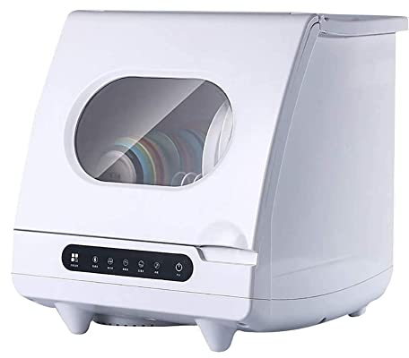 BLUNOA Tabletop Dishwasher with 6 Place Settings Rack Mini Dish Washer No Plumbing Automatic Portable with Delay Start Stainless Steel Interior for Apartment Office