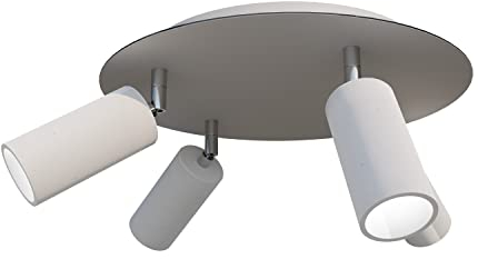 Tivendis Betoniq XXL Deckenleuchte Donoma - 4-flammige Betonoptik Lampe mit 4 verstellbaren Gelenkarmen - Moderne Deckenlampe im Industrie-Design