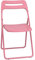 Sedia pieghevole Sedie Richiudibili Da Interno Semplice Sedia Da Conferenza Per Ufficio, Singola Sedia Di Svago Del Giardino, Sedia Pieghevole Portatile Con Maniglia ( Color : Rosa , S : 42*48*80cm )