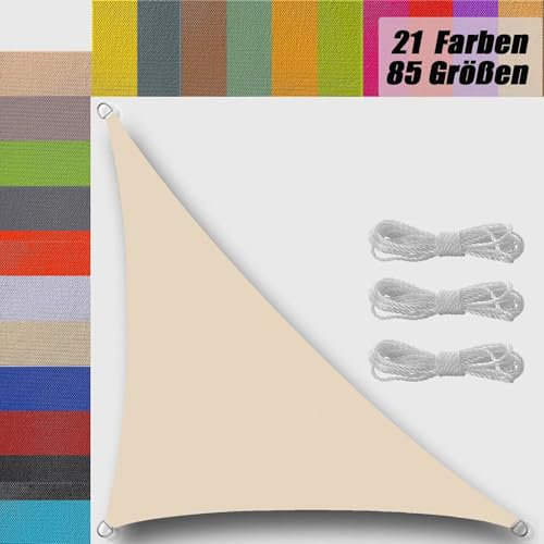 toldos Vela 2x2x2.8m Rectangular Impermeable Exterior protección UV PES Transpirable Vela de toldo para Solar Exterior terraza Jardin Patio jardín Gris Pardo