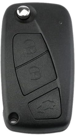 Oulesh Guscio Chiave Telecomando per Fiat Punto Ducato Panda Doblo Bravo, Guscio Chiave Telecomando per Auto a 2/3 Pulsanti