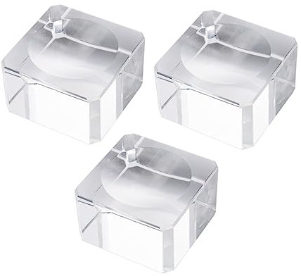 Cabilock 3St Acryl-Display Glasbausteine Kugel stehen Kristallkugelständer Kristallkugelhalter Kugelständer aus Glas Basis aus Glaskugel Kistler Baseball Glas Regal dekorative Kugel