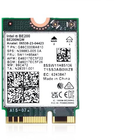 HUYUN NGFF M.2 Wifi Card Network Card Tri-band Bluetooth 5.4 Intel WiFi 7 BE200 BE200NGW (BE200NGW Card)