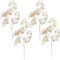 Hintyne Ginkgo Blatt Dekor 4 Stück 69,9 cm Goldene Künstliche Ginkgo Blattzweige Mit 3 Stielen Flexible Biegbare Künstliche Blätter Picks Für Blumenarrangements