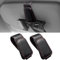 Anwlki Brillenhalt Brillenhalter für Auto Sonnenblende 2 Packungen Magnetisch Leder Sonnenbrillenhalter Auto Brillenhalterung Ticket-Karten-Clip (Schwarzes Kohlefasermuster)