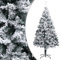 Sufrk Künstlicher Weihnachtsbaum Beschneit Grün 400 cm PVC Tannenbaum KüNstlich
