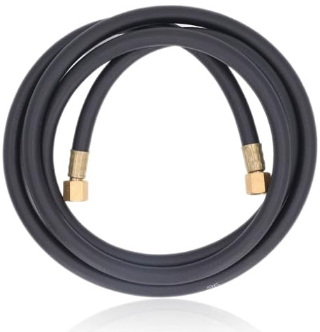 Argon Gas Durchflussmesser, Inertgas-Schweißschlauch, Gas-Schweißschlauch, G1/4-Anschluss, 2 m Länge, Gummi-Argon-Durchflussmesser-Regler-Adapterschlauch für WIG-MIG-Schweißgeräte